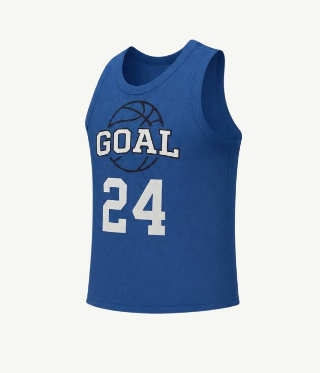 Blue "Jolt 24" basketball jersey