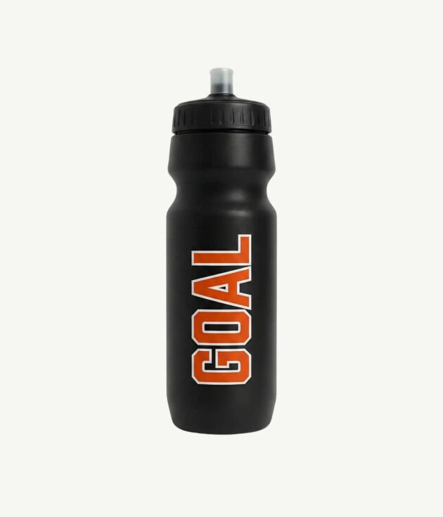Black sports water bottle