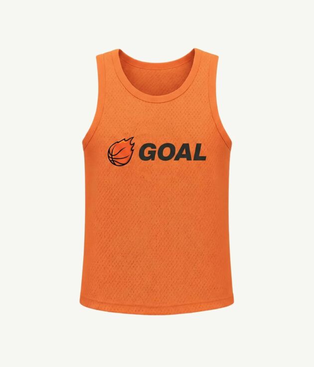 Orange "Jolt" athletic tank top
